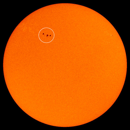 7 febrero  nueva mancha solar grande 1045 Midi512_blank