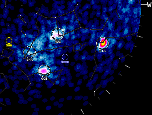 Sky map from the Canadian Meteor Orbit Radar