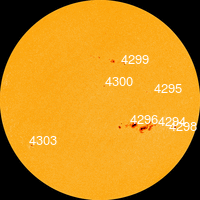 Click for Larger Sun Spots Image Sun Spots