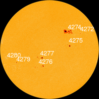 Click for Larger Sun Spots Image Sun Spots