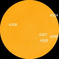 Click for Larger Sun Spots Image Sun Spots