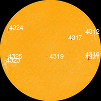 Click for Larger Sun Spots Image Sun Spots