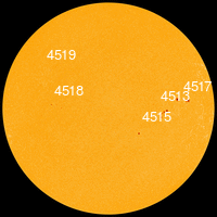 Click for Larger Sun Spots Image Sun Spots